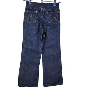 Bootcut Vintage 70s Sears Jeans 7 Child 21 Waist 20 Inseam Dark Wash Denim Retro